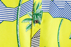 Chemise hawaïenne pour homme, imprimé palmiers tropicaux, manches longues, boutonnée, décontractée, pour l'automne, la plage, les vacances, légère et respirante - Product Image 4