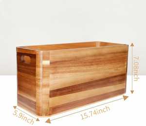 Wooden Three Tier Storage Rack Round Minimalist Style Durable Standing Type For Bathroom Use standing type with <b>drawer</b> - Product Image 5