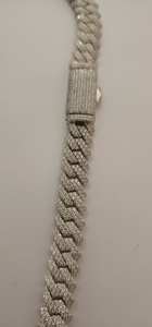 Collar de Cadena Cubana de Plata 925 con Diamantes de Moissanita, Corte Brillante, Joyería Hip Hop, Regalo para Amigos, Ideal para Fiestas - Product Image 5