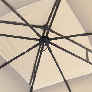 Tenda da esterno in metallo con tetto morbido da 10*12 FT, robusta e resistente, a doppio tetto, con Design in acciaio zincato, zanzariera, tende parasole - Product Image 2