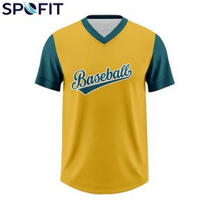 Nueva Llegada, Jersey de Béisbol Personalizado de Alta Calidad con Cuello en V, Cómodo y Duradero, Ropa Deportiva para Equipos de Béisbol para Adultos - Product Image 1