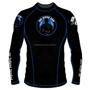 Maillot de protection de haute qualité MMA BJJ avec logo personnalisé, impression numérique, vêtements de bain pour hommes et femmes, spandex/polyester, anti-UV, séchage rapide, respirant - Product Image 2