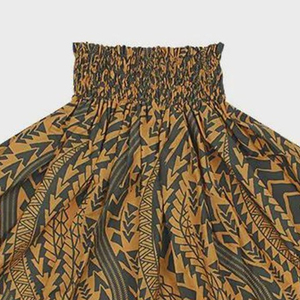 Vestido Casual de Algodón 100% para Mujer, Estilo Hawaiano, Tropical, Floral, Otoñal, Bordado, Ligero y Fluido - Product Image 2