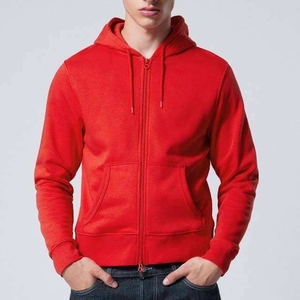 Prix de gros – Sweat à capuche pour homme à manches longues, basique, en mélange de coton, polaire de haute qualité, coupe-vent - Product Image 3