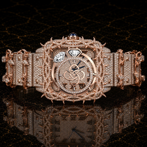 Wholesale Moissanite <b>Diamond</b> <b>Watch</b> Men Full Pave VVS Stone Bracelet <b>Watch</b> - Product Image 1