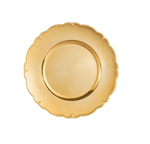 Assiette de Présentation Vintage Design, Assiette de Présentation Couleur Unie Polie, Design Glamour, Vaisselle de Fête, Assiette de Mariage - Product Image 1