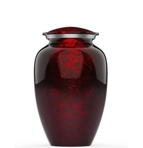 Brushed Aluminum Urn for Human Ashes Adult Size - Satin Finish Metal Cremation Urn - Matte Surface <b>Memorial</b> <b>Vase</b> for Funeral - Product Image 4