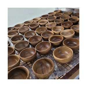 HOT SELLING 2026 Vintage Wooden Bowls For Rustic Kitchen Decor And Serving Pure Wood Clean <b>Safe</b> Unique Craftsmanship Wood Pk - Product Image 2