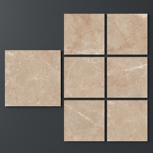 Carreaux de porcelaine émaillée polie Esprada marron 800x800mm, inspiration pierre naturelle, garantie 4 ans, épaisseur 10mm pour une qualité supérieure - Product Image 1