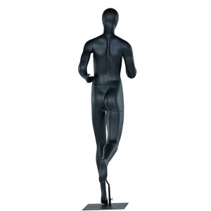 Maniquí de Fibra de Vidrio Negro para Exhibición de Ropa Deportiva, Modelo Femenino para Ropa Deportiva y Moda Deportiva - Product Image 6