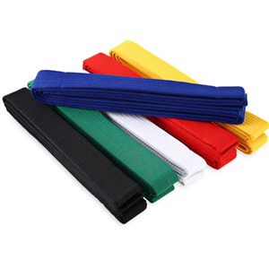 Custom Logo Multi-Color Stripe 100% Cotton Stretch Lightweight Breathable Durable Unisex Martial <b>Arts</b> Training Belt Judo BJJ - Product Image 6