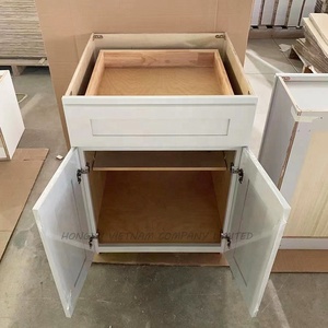 Meubles de cuisine modernes en bois massif, meubles détachables - Product Image 1