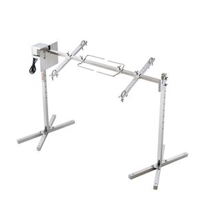 Kit griglia girarrosto elettrico in acciaio inossidabile da 46 \ "per cottura barbecue maiale e agnello da 90 libbre - Product Image 1