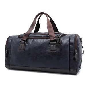 Sac de sport de luxe en cuir portable de haute qualité avec logo personnalisé, sac de voyage léger et durable, grand sac de voyage - Product Image 1