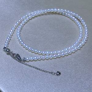 Collar de Perlas de Agua Dulce Edison de Plata S925 para Mujer, Pequeño y Exquisito Colgante de Conejo, Redondo, con Luz Intensa, para Clavícula - Product Image 2