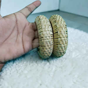 กำไลข้อมือหวายสานมือ งานแฮนด์เมด สไตล์โบโฮธรรมชาติ เครื่องประดับแฟชั่นสำหรับผู้หญิง ราคาไม่แพง - Product Image 6