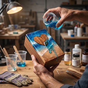 Personalized Rosewood American Style Cremation Urn Heart Engraved Eco-Friendly Durable Memorial <b>Box</b> - Product Image 6