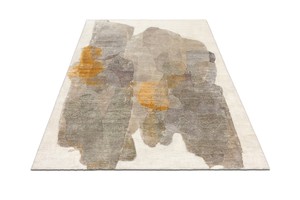Tapis persan de haute qualité en mélange de laine et de soie, fait main, à poils bouclés, avec support en PVC durable et finition élégante - Product Image 4