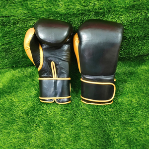 Guantes de Boxeo Profesionales de Cuero Personalizados, Nuevo Modelo, Cierre con Cordones, Absorben la Humedad, Alta Calidad, Mejor Suministro - Product Image 1