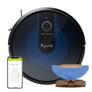 Robot aspirateur intelligent avec fonction serpillière, contrôle via application WiFi, recharge automatique, forte aspiration pour poils d'animaux et sols durs, installation facile. - Product Image 5