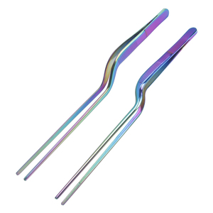 Pinzas de Cocina de Bajo Precio y Gran Venta, Pinzas Negras para Barbacoa, Pinzas de Chef para Emplatar, Pinzas de Nuevo Diseño - Product Image 6
