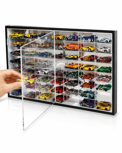 2026 Moderno Set de Exhibición de Coches de Acrílico para Colección de Coches Infantiles con Construcción de Madera Contrachapada y Acrílico, para Encimera, Fácil de Usar - Product Image 3