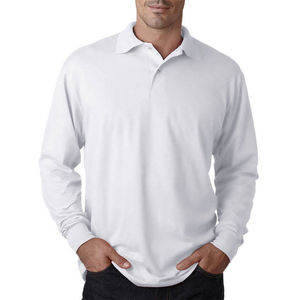 Chemise à manches longues pour homme, coupe classique, couleur unie, extensible, respirante, légère, décontractée, à porter au quotidien, col tricoté - Product Image 2