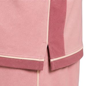 Pink Mens Oversized T Shirt And Shorts <b>Set</b> Dusty Rose Contrast Panels Customized Logo Crew Neck Casual Streetwear Wholesale - Product Image 5