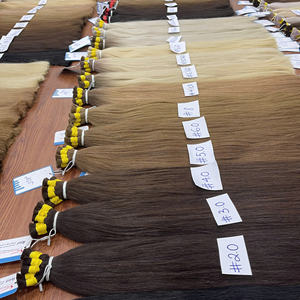 Vente en gros Extensions de cheveux humains droits en vrac couleur décolorée Super qualité sans perte prêt à expédier - Product Image 1