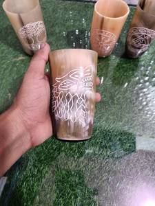 แก้วช็อตทรงแตรวิคกิ้งทำมือจากหินอาเกตยุคกลาง ดีไซน์พรีเมียมสุดพิเศษ ระดับราชวงศ์ คุณภาพสูง ยอดนิยม - Product Image 4