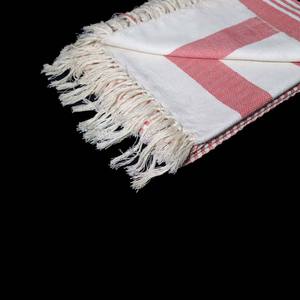 Serviettes de plage Fouta à rayures personnalisées Super Dry, avec pompons, sans sable, grandes, pas chères, fabriquées en Inde - Product Image 6