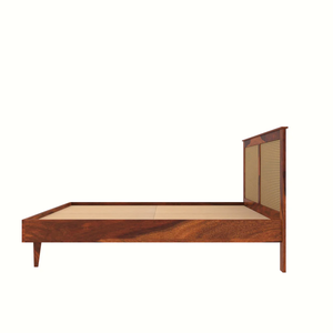 CIA Solid Wood <b>King</b> Size <b>Platform</b> Adjustable Without Storage <b>Bed</b> Traditional Can Work Design Rosewood - Product Image 1