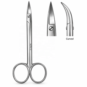 Ciseaux Quinby courbés 12,5 cm en acier inoxydable, ciseaux chirurgicaux, coupe de précision, instrument médical CE ISO 13485 - Product Image 2