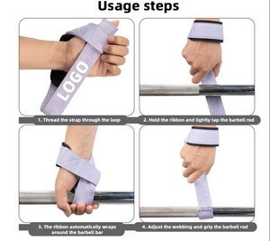สายรัดข้อมือแบบปรับได้ ระบายอากาศ น้ำหนักเบา ทำจากนีโอพรีนและผ้าฝ้าย กันลื่น สำหรับทุกเพศ รุ่นใหม่ ปี 2027 พร้อมโลโก้แบบกำหนดเอง เหมาะสำหรับการฝึกซ้อมในยิมและการยกน้ำหนัก - Product Image 5