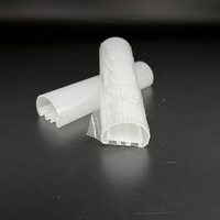 Diffuseur de lumière LED en PMMA pour PC, couvercle de tube linéaire extrudé sur mesure pour profilé de canal LED, vente en gros OEM d'usine