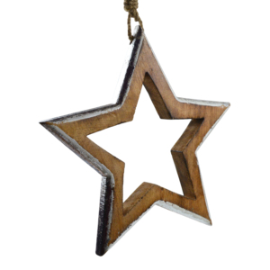 Décoration Murale Cœur Peint en Bois Coloré – Idéal pour Intérieur, Thème de Noël, Matériaux Naturels - Product Image 2