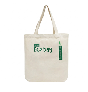 Bolsa de Tela de Algodón Ecológica con Logotipo Personalizado para Compras - Product Image 1