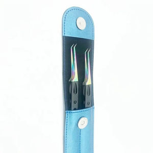 Pinzas para Pestañas de Acero Inoxidable de Precisión DANTRIC IMPLANTS, Punta Suave de 90 Grados, Agarre Perfecto para Extensiones de Pestañas de Volumen - Product Image 2