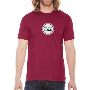 เสื้อยืดคอกลมโลโก้แบบกำหนดเอง ลายพื้นเรียบ ออกแบบเองได้ - Product Image 4