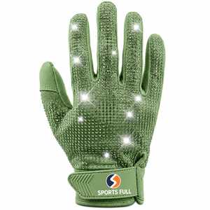 SPORTS FULL Green Sports Gloves Wrist Length Breathable Polyester Cotton Sporty Style Spring Autumn Usage - Product Image 1