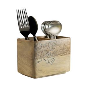 Porte-couverts en bois, décoration élégante pour le bureau et accessoires parfaits pour organiser les ustensiles de cuisine et la vaisselle de table - Product Image 2