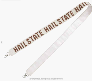 Handmade Beaded Embroidery Belt <b>Strap</b> Custom Logo College Gameday Shoulder Purse Crossbody <b>Adjustable</b> Fashion Replacement - Product Image 5