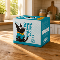 MAIDOU Aliment humide pour chat en pochette 85g, Faible MOQ, Saveur Poulet et Saumon, Riche en protéines, Snacks nutritifs pour animaux de compagnie