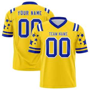 Jersey de Fútbol Americano Personalizado Hecho en Pakistán con Nombre y Número, 100% Poliéster, Sublimado por Transferencia de Calor, Tejido Transpirable y Suave - Product Image 4