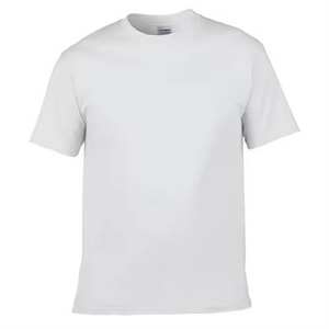 T-shirt d'été 100 % coton à col en V et manches courtes pour homme, personnalisable avec logo, coupe classique, vente en gros - Product Image 2