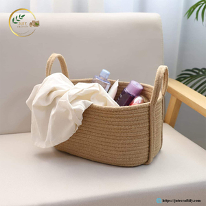 Premium Jute <b>Storage</b> <b>Basket</b> – Durable Handmade Natural Fiber Organizer for Living Room, Bedroom and Home Decor - Product Image 2