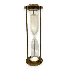 Reloj de arena de 10 minutos con tapa de latón (ST31) Elegante reloj de arena - Product Image 1