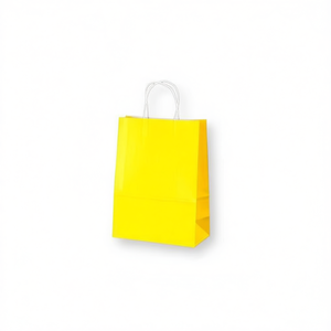 Sacchetto Regalo in Carta 31x41x15cm Giallo per Regali - Product Image 1