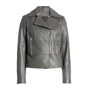 Stylish <b>Women</b> Leather <b>Jacket</b> with Modern Fit Durable Comfort Attractive Casual Outdoor Design Woven Waterproof & <b>Lightweight</b> - Product Image 5
