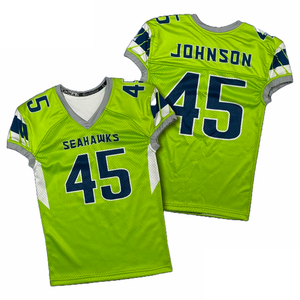 Custom Wholesale With Mesh College Men Design High Quality New Style Sublimated American Football Uniform Jersey - Product Image 2